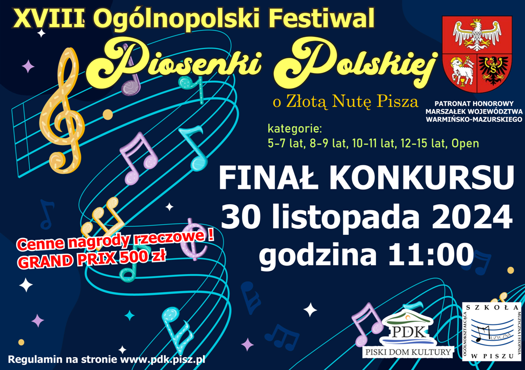 XVIII Ogólnopolski Festiwal Piosenki Polskiej - wyniki I etapu 