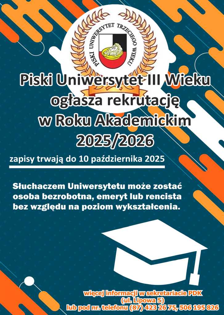 Rekrutacja PUTW 2025/2026