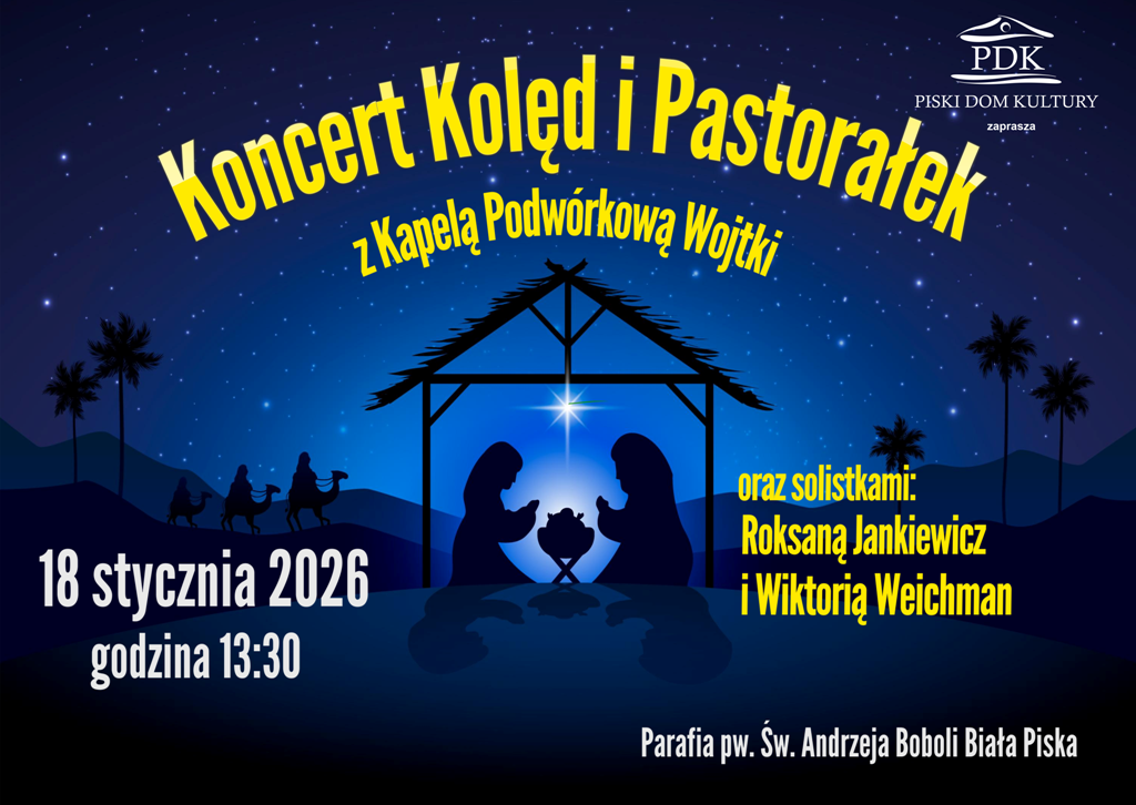 Koncert Kolęd i Pastorałek w Białej Piskiej