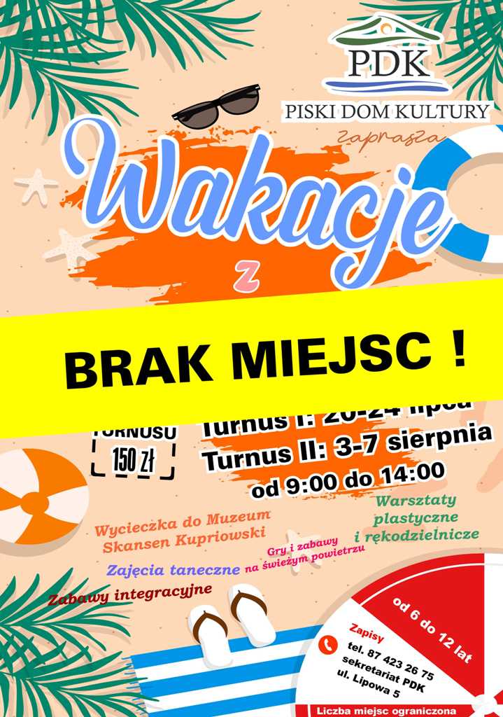 Wakacje z PDK