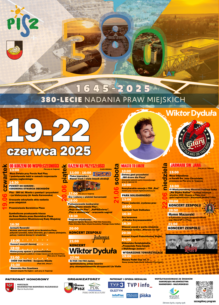 380 - lecie nadania praw miejskich Piszowi 