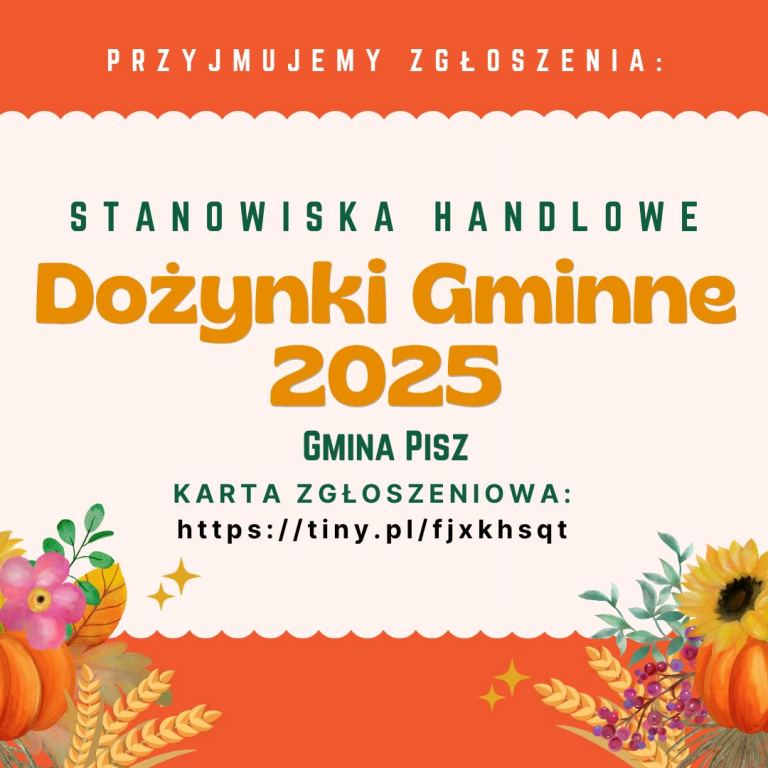 Zgłoszenia stoisk na Dożynki Gminne 