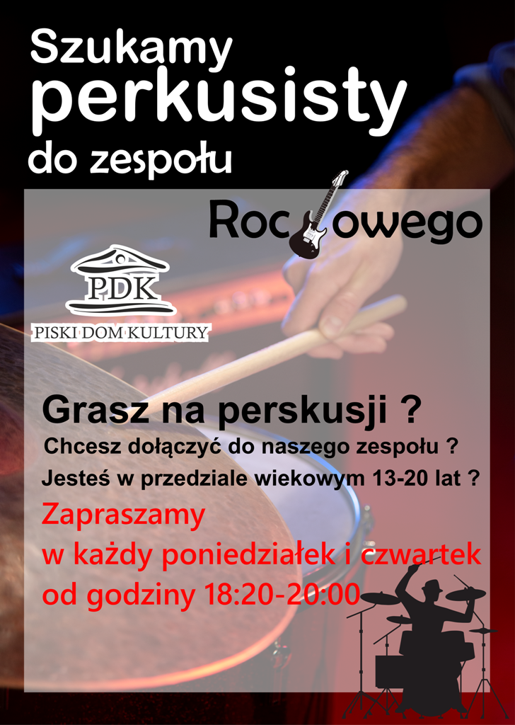 Szukamy perkusisty do zespołu